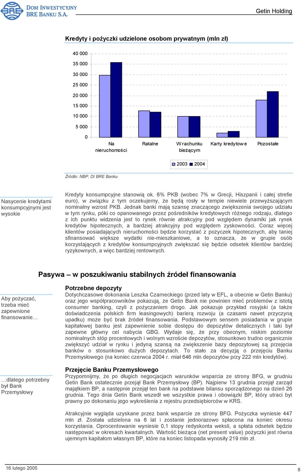 6% PKB (wobec 7% w Grecji, Hiszpanii i całej strefie euro), w związku z tym oczekujemy, że będą rosły w tempie niewiele przewyższającym nominalny wzrost PKB.