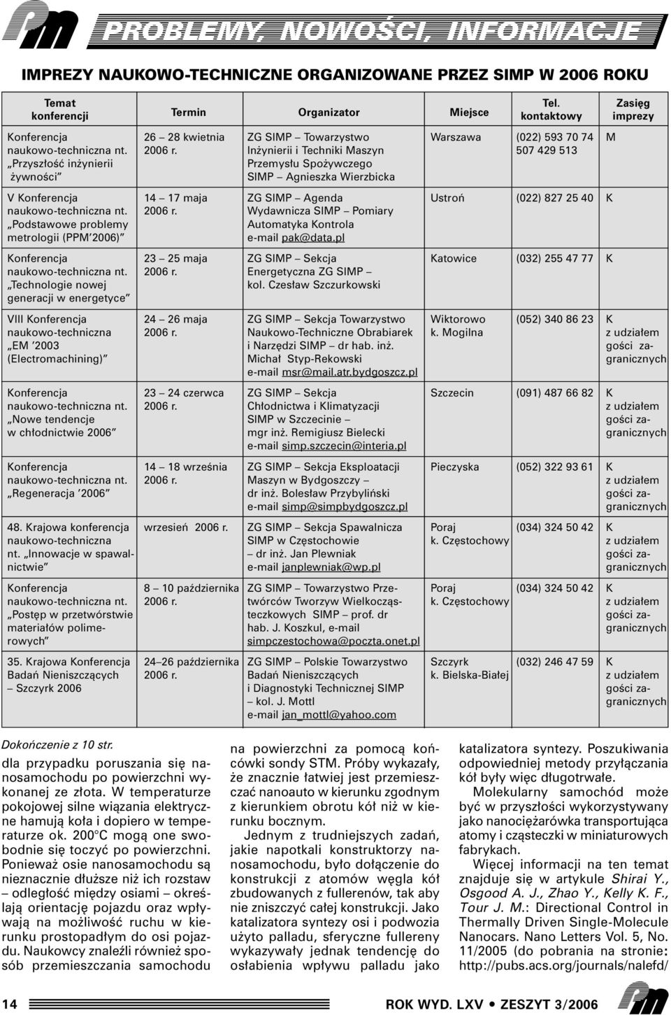 In ynierii i Techniki Maszyn 507 429 513 Przysz oêç in ynierii Przemys u Spo ywczego ywnoêci SIMP Agnieszka Wierzbicka V Konferencja 14 17 maja ZG SIMP Agenda Ustroƒ (022) 827 25 40 K