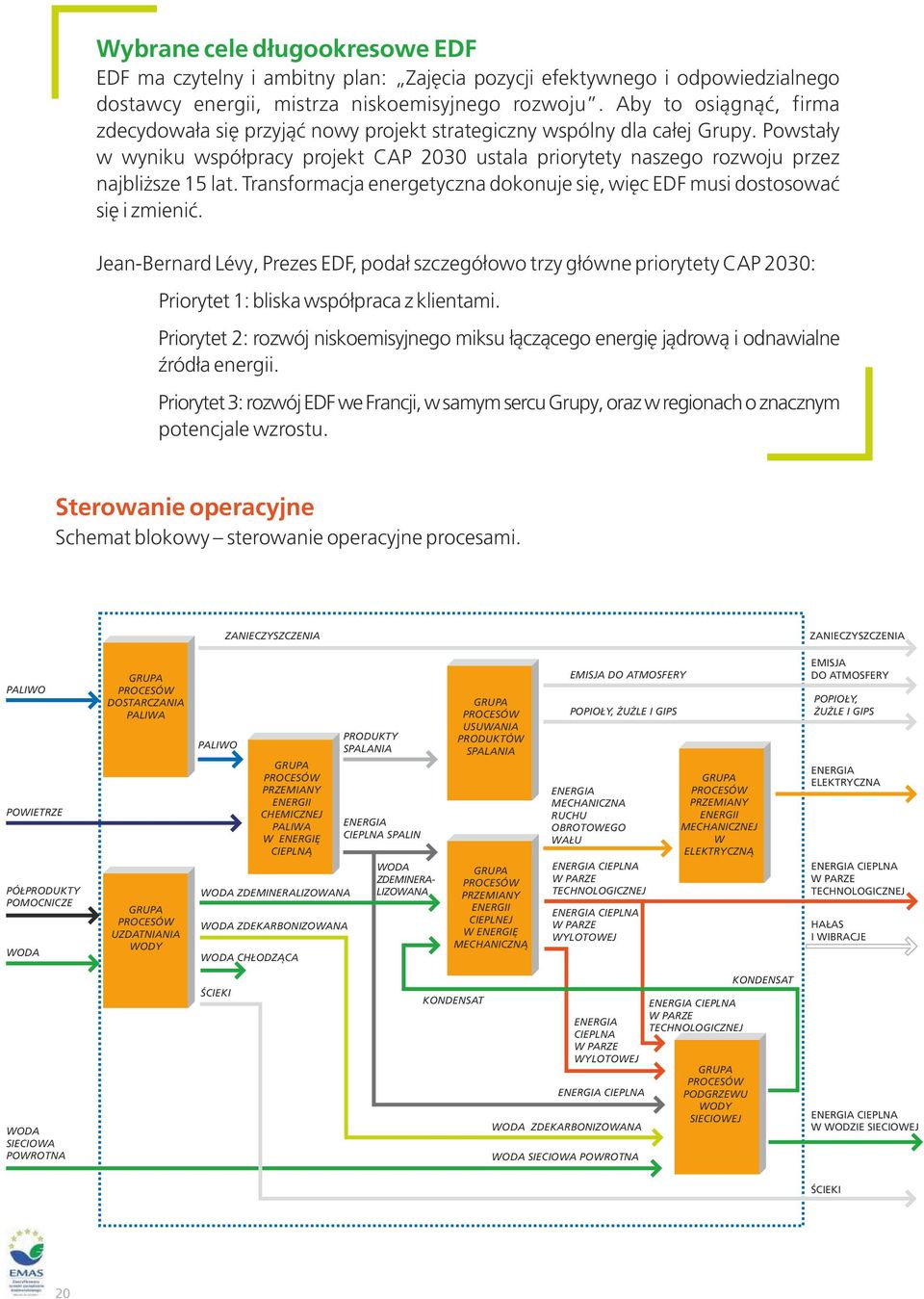 Powstały w wyniku współpracy projekt CAP 2030 ustala priorytety naszego rozwoju przez najbliższe 15 lat. Transformacja energetyczna dokonuje się, więc EDF musi dostosować się i zmienić.