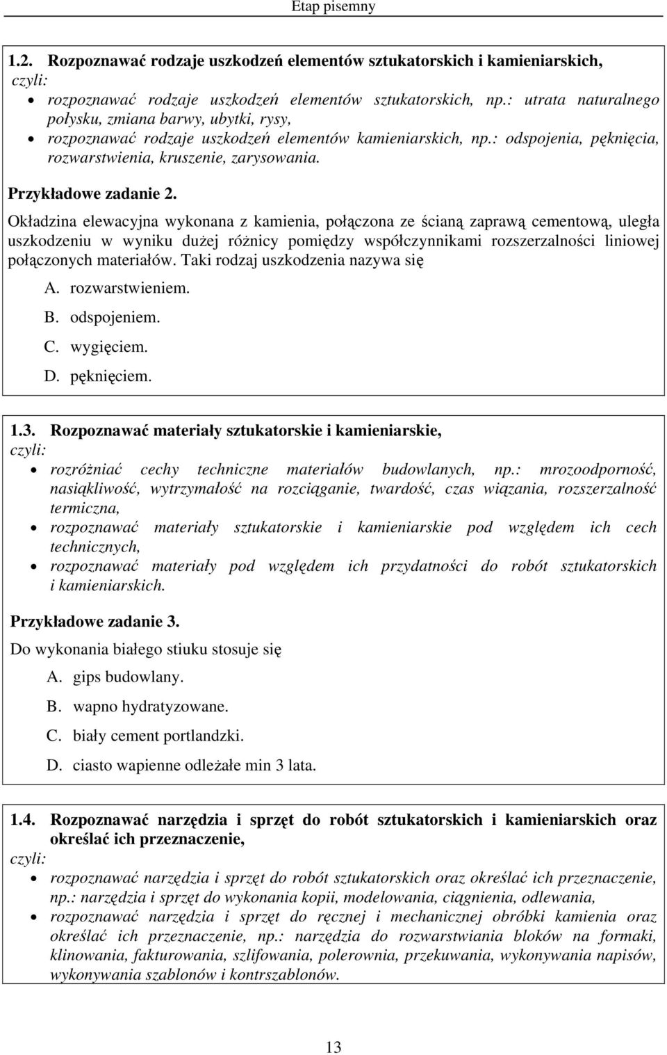 Przykładowe zadanie 2.