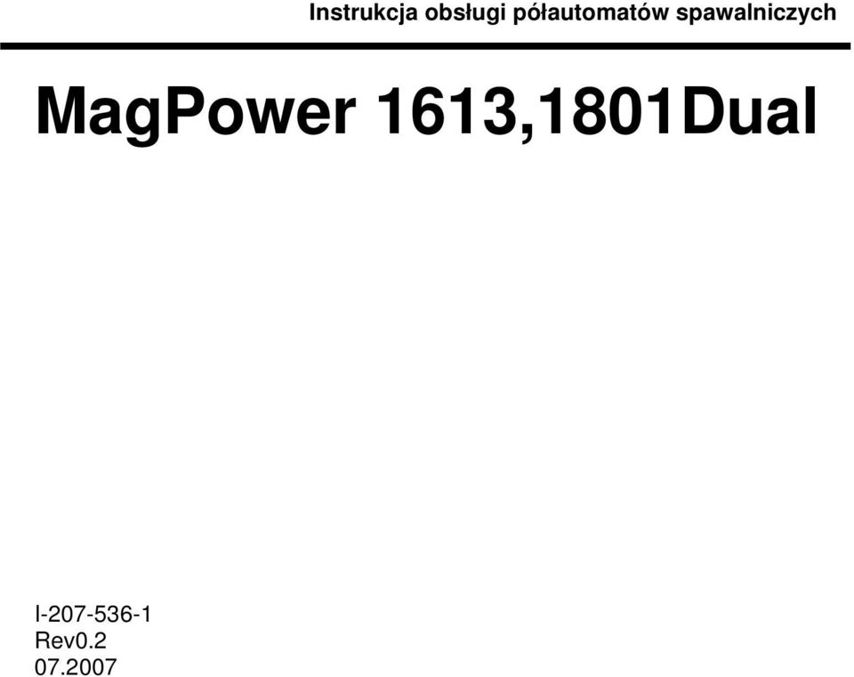 spawalniczych MagPower