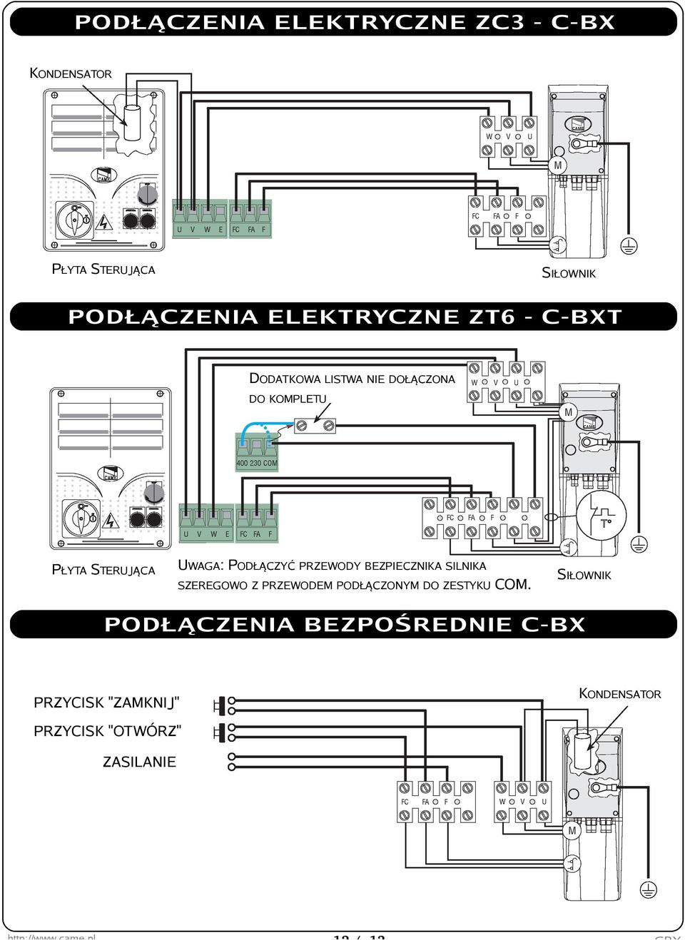 YĆ PRZ EW O DY BEZ PIECZ NIKA SILNIKA SZ EREGO W O Z PRZ EW O DEM PO DŁĄ CZ O NYM DO Z ESTYKU CO M.