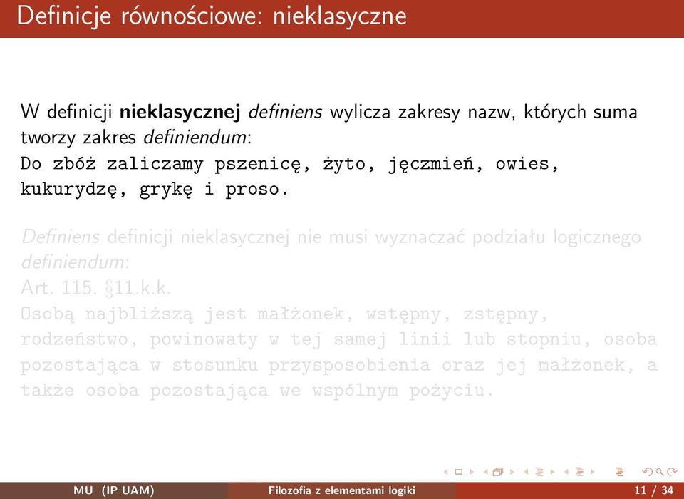 Definiens definicji niekl