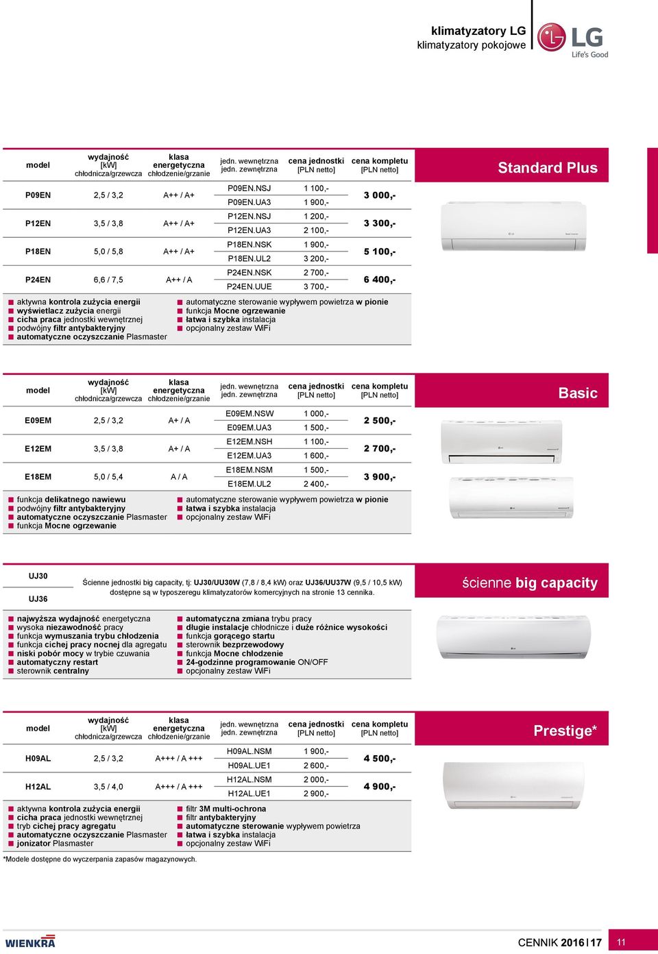 NSJ 1 100,- P09EN.UA3 1 900,- P12EN.NSJ 1 200,- P12EN.UA3 2 100,- P18EN.NSK 1 900,- P18EN.UL2 3 200,- P24EN.NSK 2 700,- P24EN.