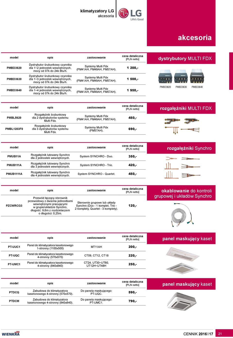 Systemy Multi Fdx (FM41AH, FM49AH, FM57AH). Systemy Multi Fdx (FM41AH, FM49AH, FM57AH).