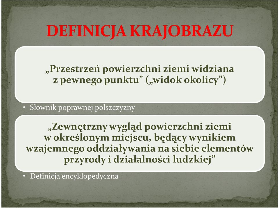 ziemi w określonym miejscu, będący wynikiem wzajemnego oddziaływania