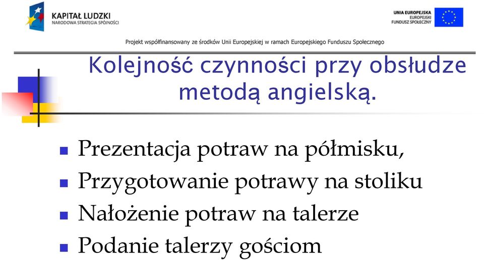 Prezentacja potraw na półmisku,