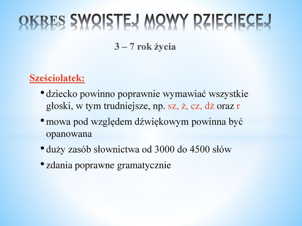 sz, ż, cz, dż oraz r mowa pod względem dźwiękowym powinna być