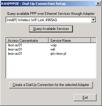 PPPoE implmentacja - cont. [local]redback_se100#context wifi1 [wifi1]redback_se100#show config Building configuration.