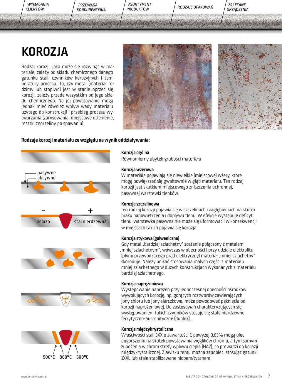 Na jej powstawanie mogą jednak mieć również wpływ wady materiału użytego do konstrukcji i przebieg procesu wytwarzania (zarysowania, miejscowe utlenienie, resztki zgorzeliny po spawaniu).