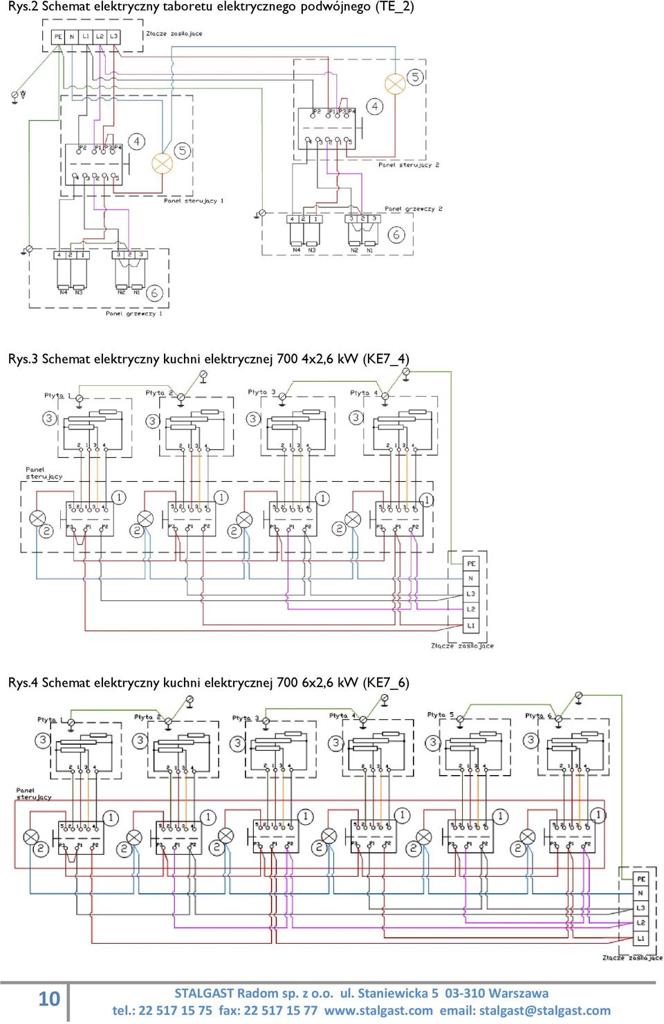 3 Schemat elektryczny kuchni elektrycznej 700