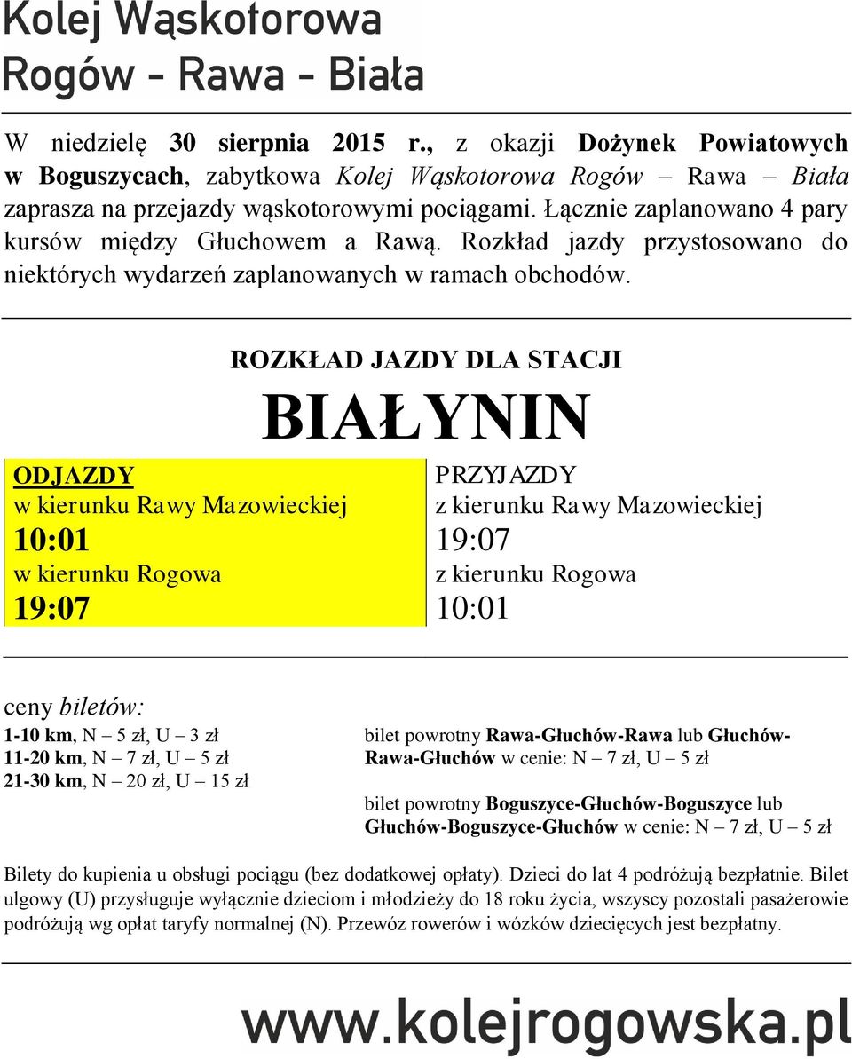 BIAŁYNIN z kierunku Rawy