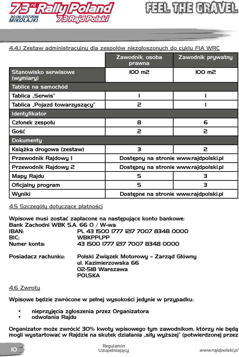 pl Przewodnik Rajdowy 2 Dostępny na stronie www.rajdpolski.pl Mapy Rajdu 5 3 Oficjalny program 5 3 Wyniki Dostępne na stronie www.rajdpolski.pl 4.