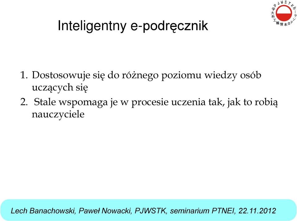 wiedzy osób uczących się 2.