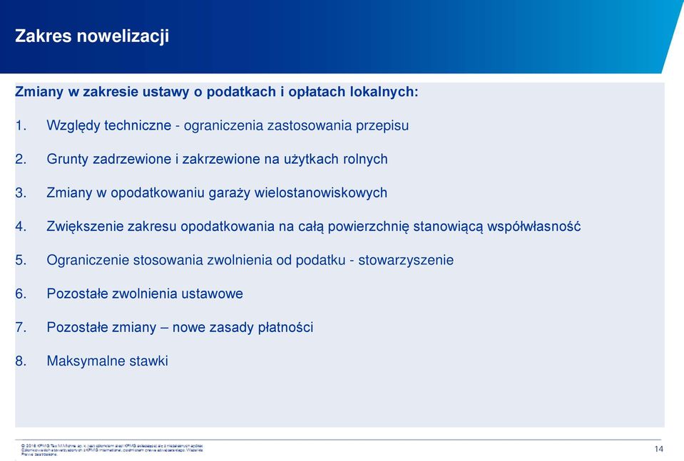 Zmiany w opodatkowaniu garaży wielostanowiskowych 4.