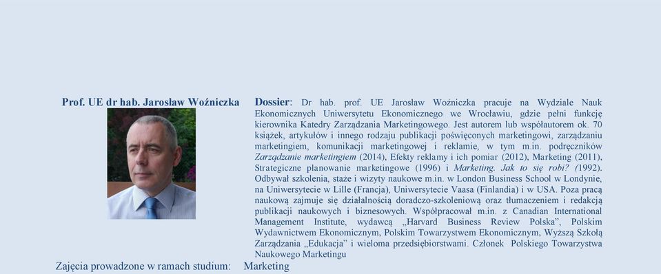 Jest autorem lub współautorem ok. 70 książek, artykułów i inn