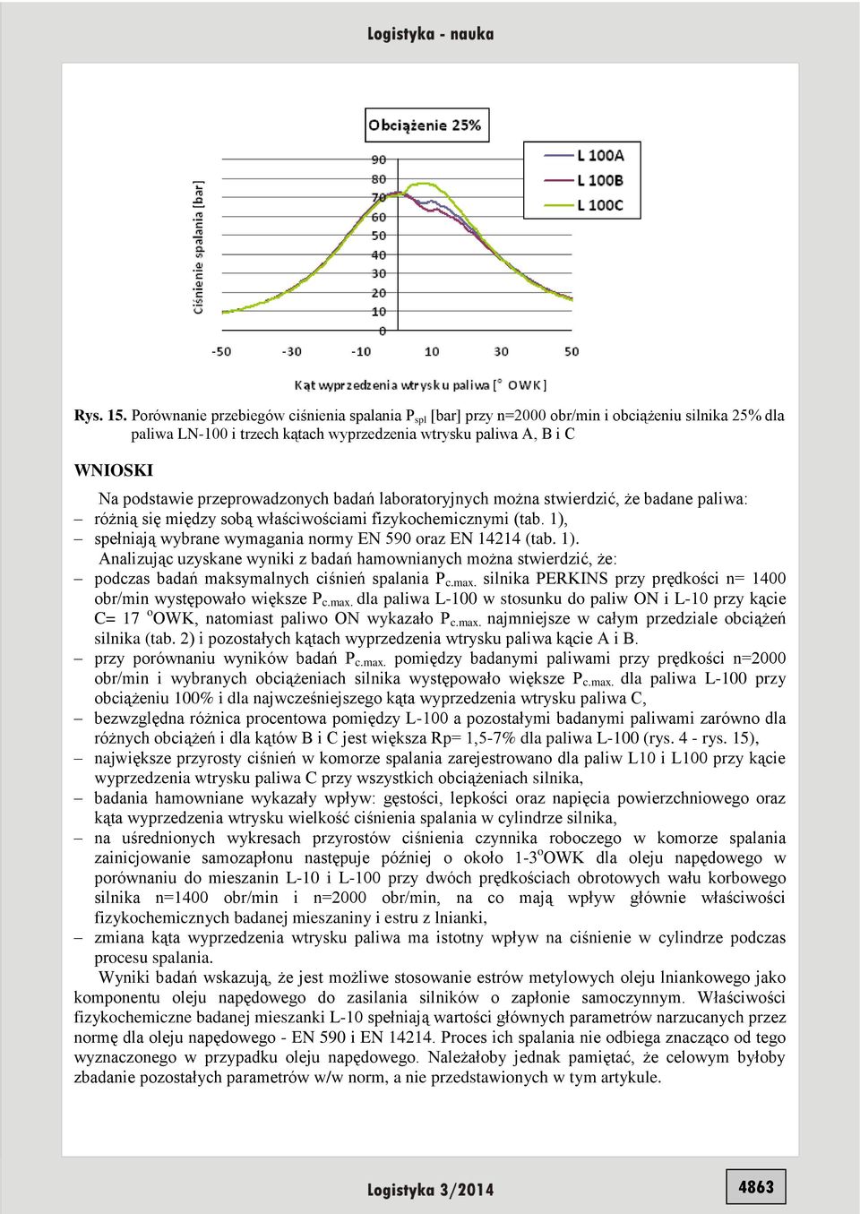 przeprowadzonych badań laboratoryjnych można stwierdzić, że badane paliwa: różnią się między sobą właściwościami fizykochemicznymi (tab.