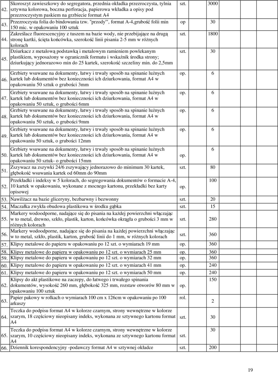 Przezroczysta folia do bindowania tzw. ''przody'", format A-4,grubość folii min 150 mic.