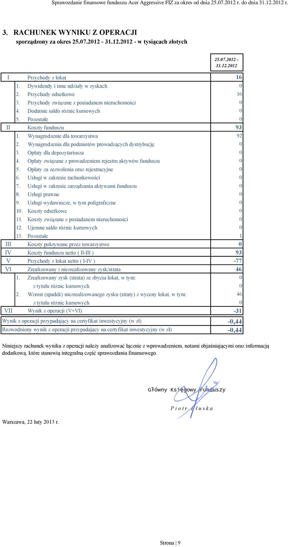 Wynagrodzenia dla podmiotów prowadzących dystrybucję 0 3. Opłaty dla depozytariusza 0 4. Opłaty związane z prowadzeniem rejestru aktywów funduszu 0 5. Opłaty za zezwolenia oraz rejestracyjne 0 6.