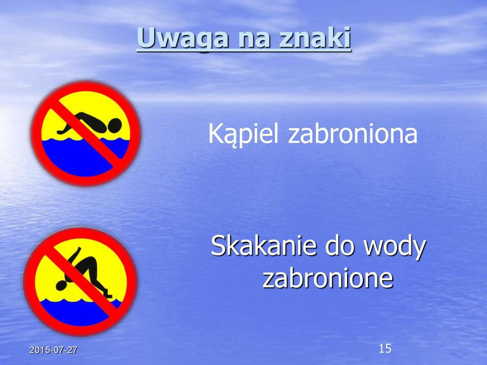 Skakanie do wody