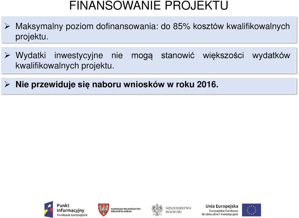 Wydatki inwestycyjne nie mogą stanowić większości