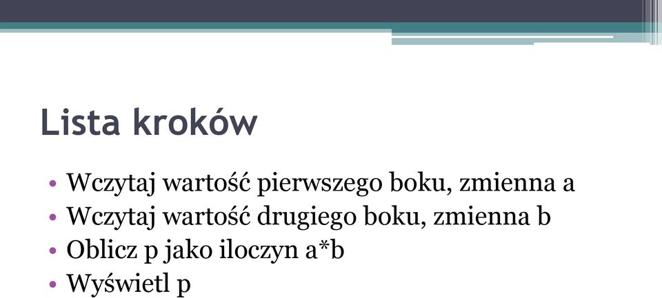 Wczytaj wartość drugiego boku,