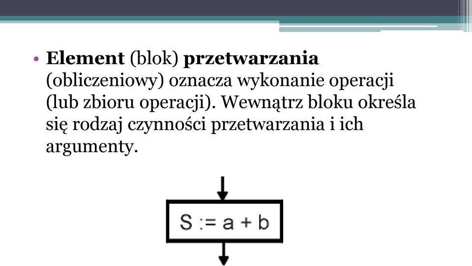 (lub zbioru operacji).