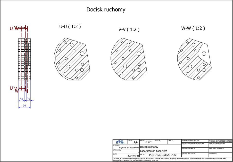 Dariusz Pełka Docisk ruchomy 0405