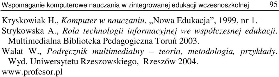 , Rola technologii informacyjnej we współczesnej edukacji.