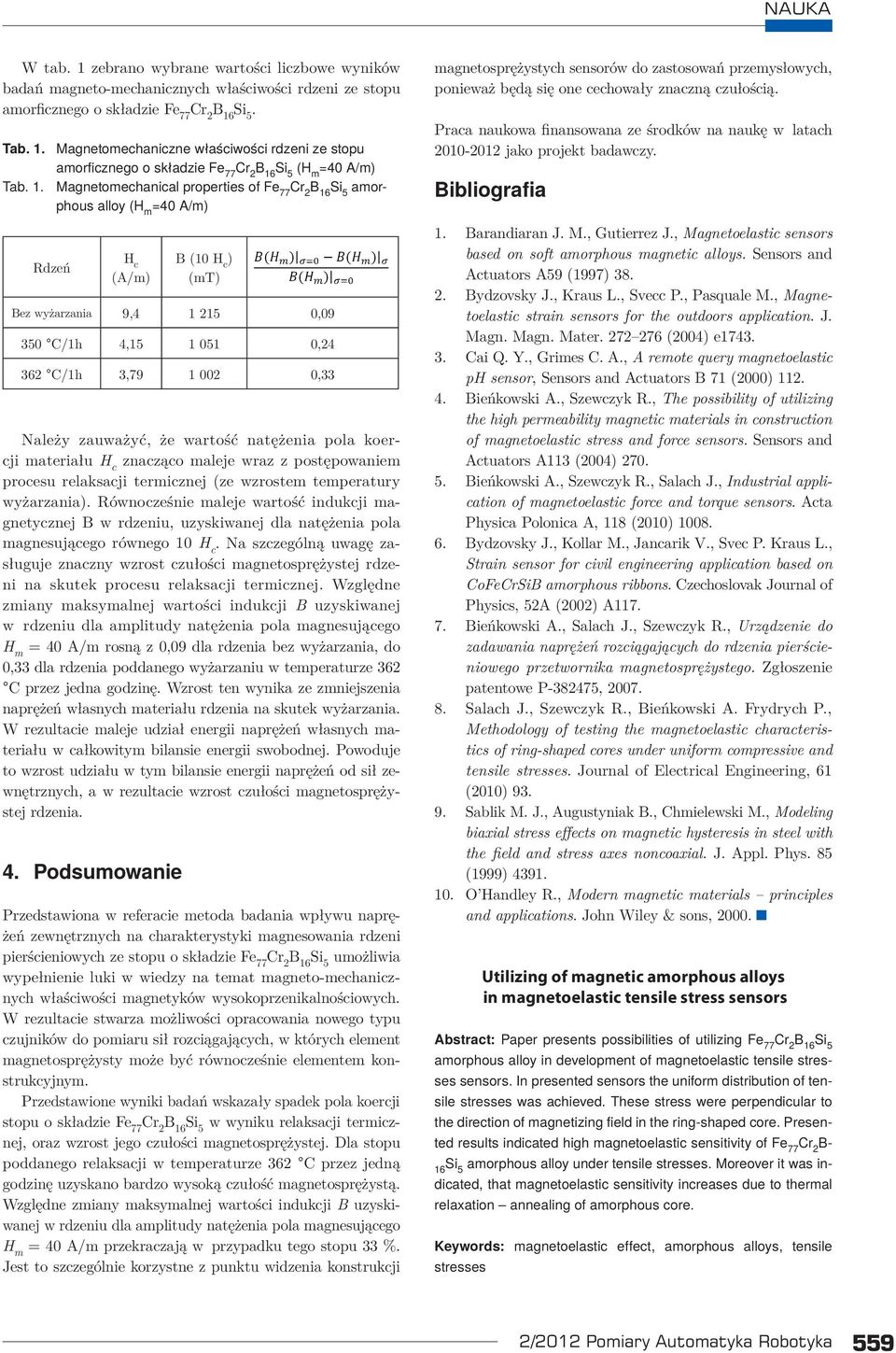 zauważyć, że wartość natężenia pola koercji materiału H c znacząco maleje wraz z postępowaniem procesu relaksacji termicznej (ze wzrostem temperatury wyżarzania).