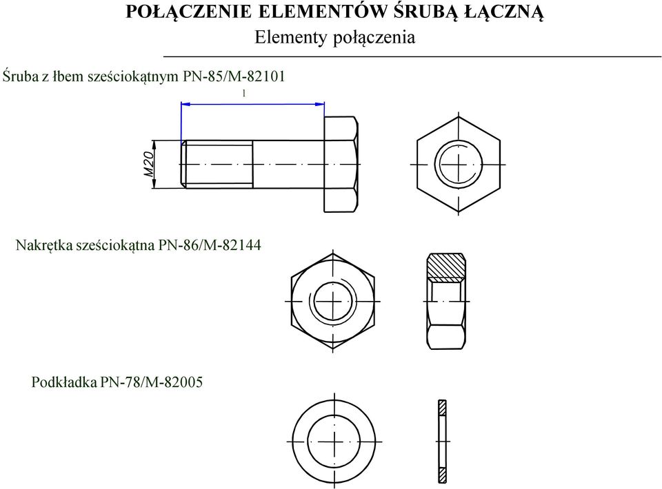 sześciokątnym PN-85/M-82101 l Nakrętka