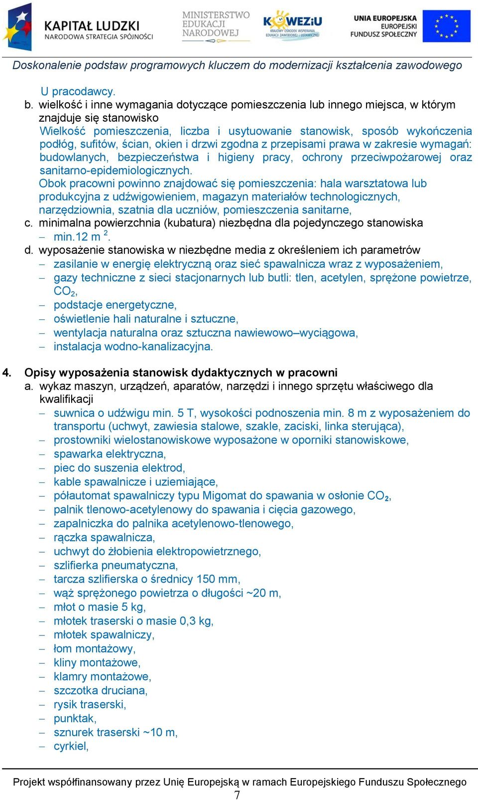 ścian, okien i drzwi zgodna z przepisami prawa w zakresie wymagań: budowlanych, bezpieczeństwa i higieny pracy, ochrony przeciwpożarowej oraz sanitarno-epidemiologicznych.