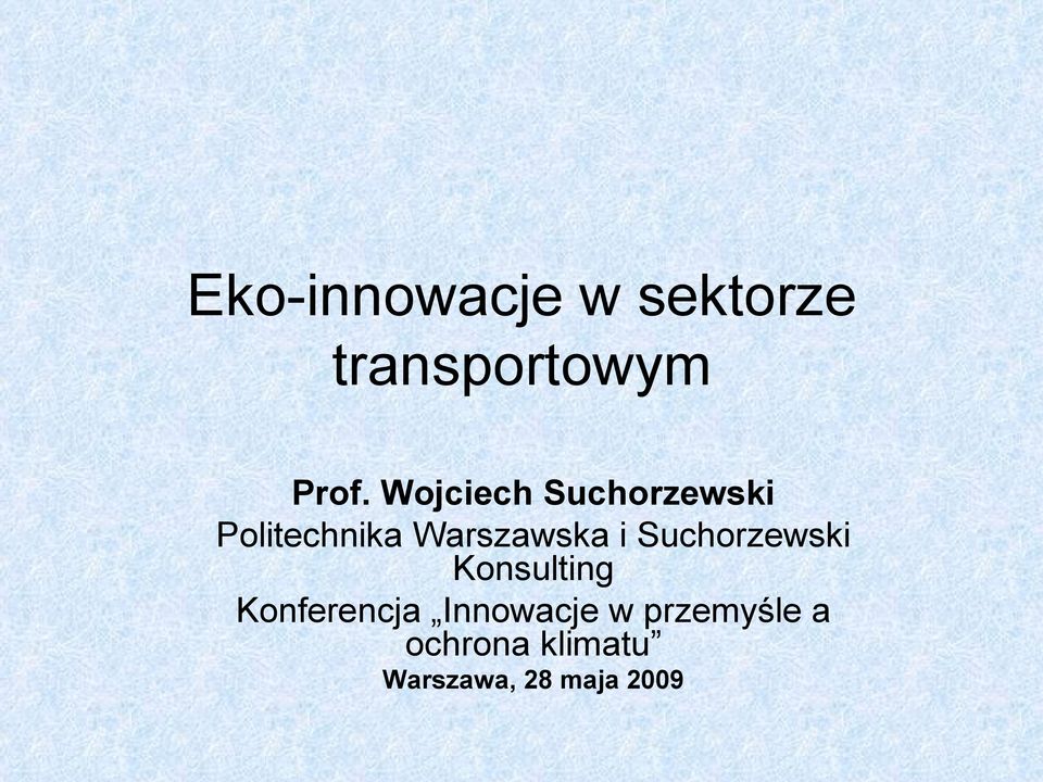 Suchorzewski Konsulting Konferencja Innowacje w