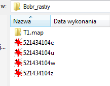 Nowy projekt odwzorowanie 65 strefa 5 Przekopiować do katalogu projektu mapy rastrowe Mapa raster wpasowanie rastra Ikona Plik wczytaj raster Wczytaj mapę 521434104z zasadnicza 1:500 Wskaż lewy dolny