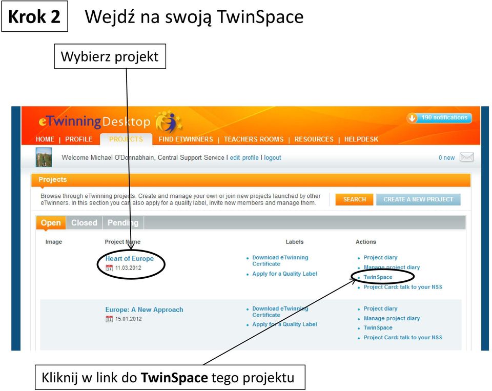 projekt Kliknij w link