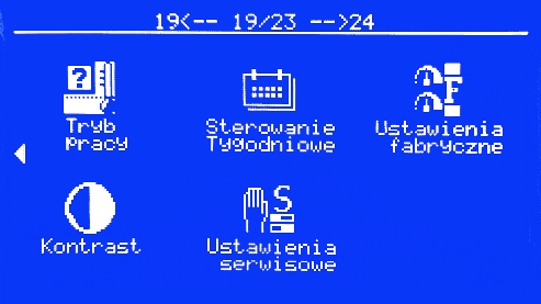 ST-95 instrukcja obsługi urządzeń wykonawczych sterownika (podajnik, ruszt, wentylator, pompy). UWAGA: Tryb czuwania nie odłącza zasilania sterownika.