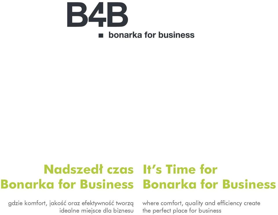 biznesu It s Time for Bonarka for Business where