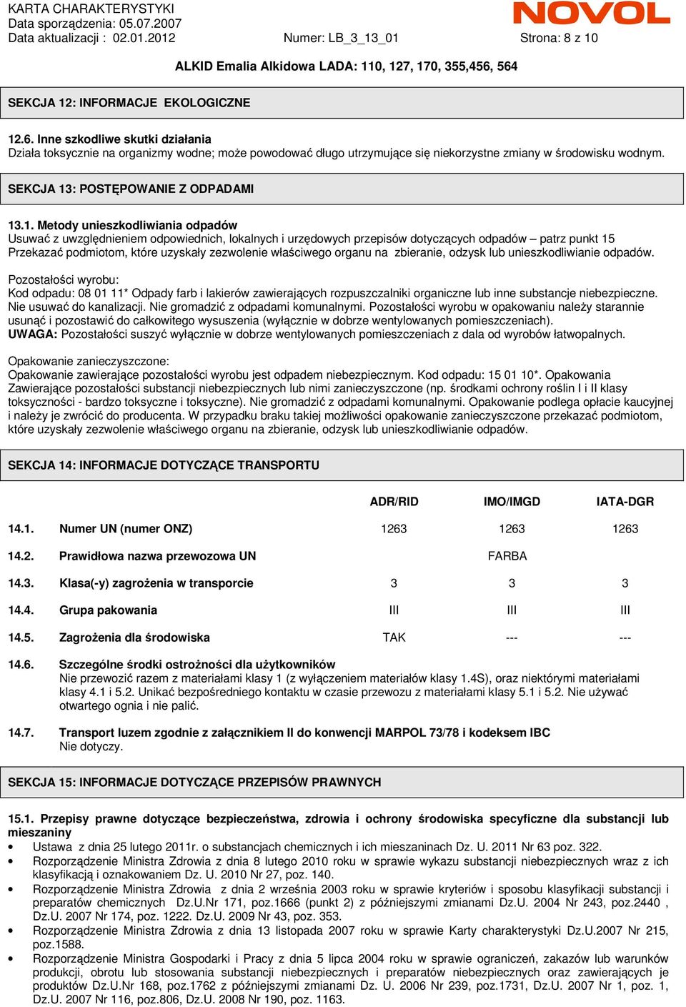 : POSTĘPOWANIE Z ODPADAMI 13