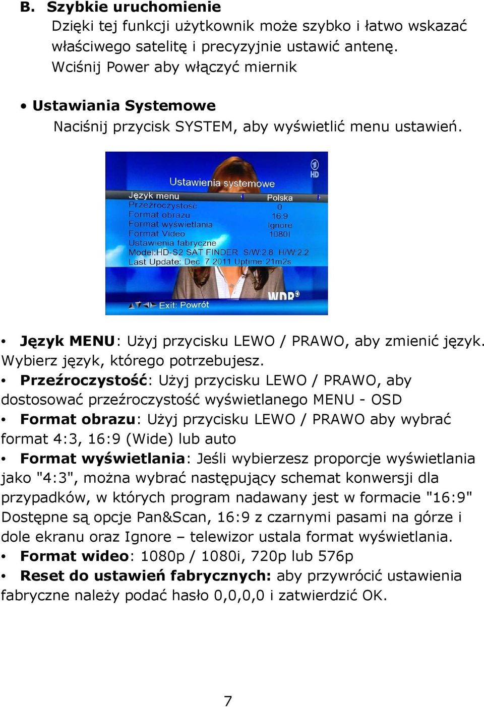 Wybierz język, którego potrzebujesz.