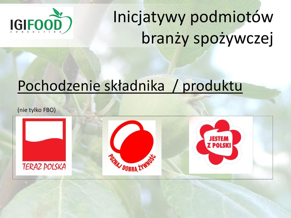 Pochodzenie składnika