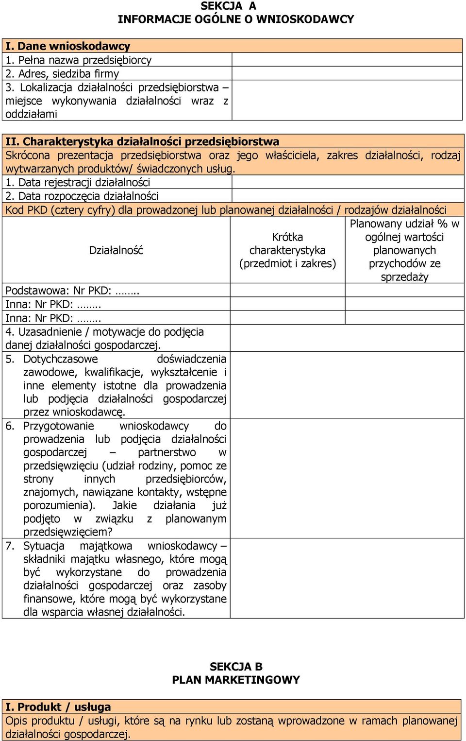 Charakterystyka działalności przedsiębiorstwa Skrócona prezentacja przedsiębiorstwa oraz jego właściciela, zakres działalności, rodzaj wytwarzanych produktów/ świadczonych usług. 1.