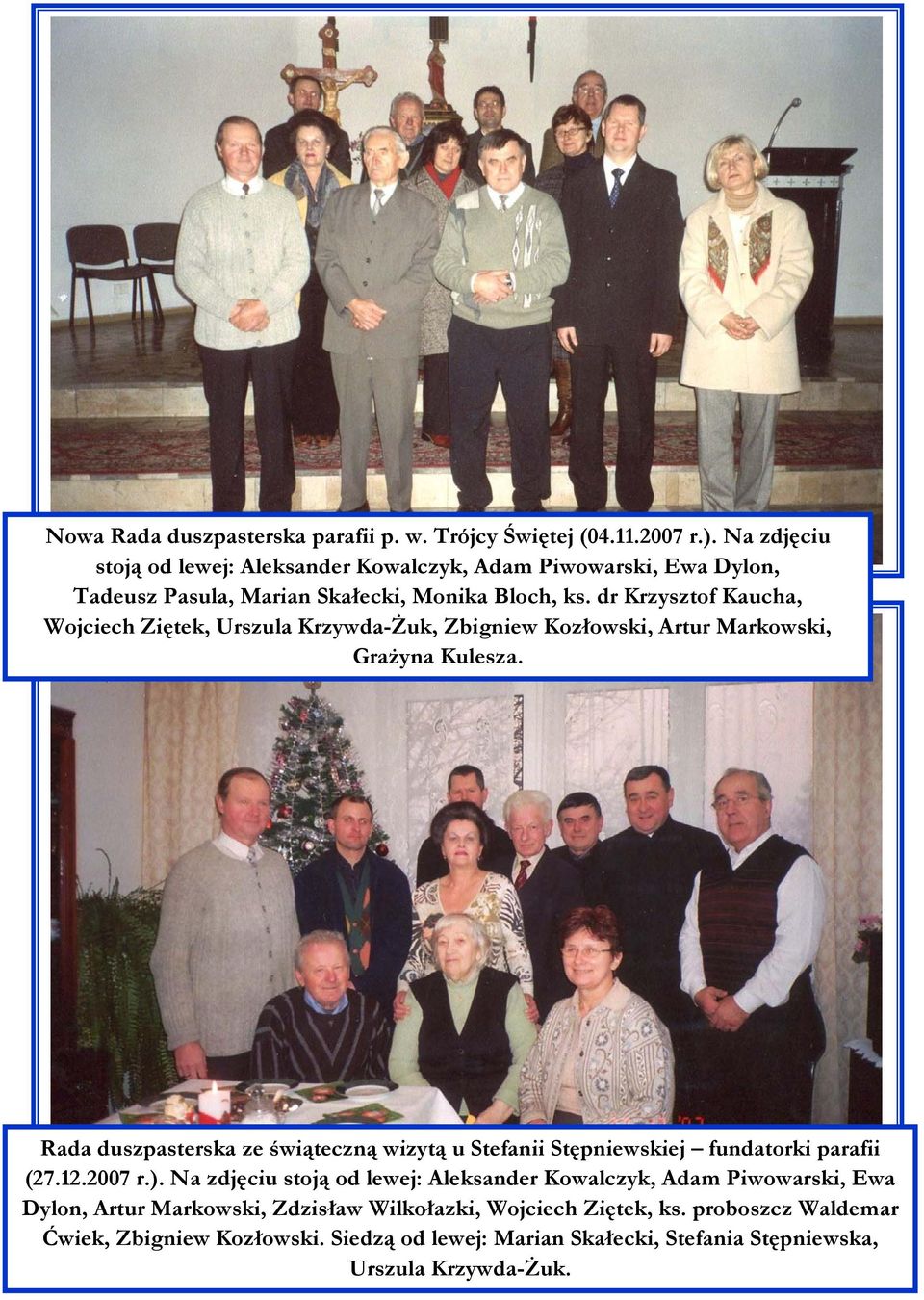 dr Krzysztof Kaucha, Wojciech Ziętek, Urszula Krzywda-Żuk, Zbigniew Kozłowski, Artur Markowski, Grażyna Kulesza.