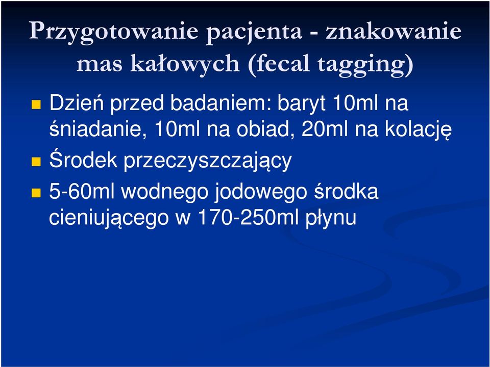 20ml na kolację Środek przeczyszczający 5-60ml wodnego jodowego