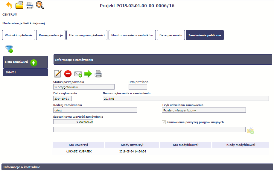 Zamówienia publiczne w SL2014 Moduł SL2014 pn.