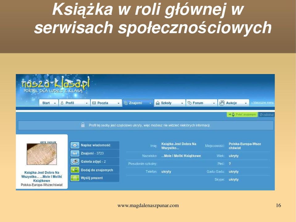 społecznościowych