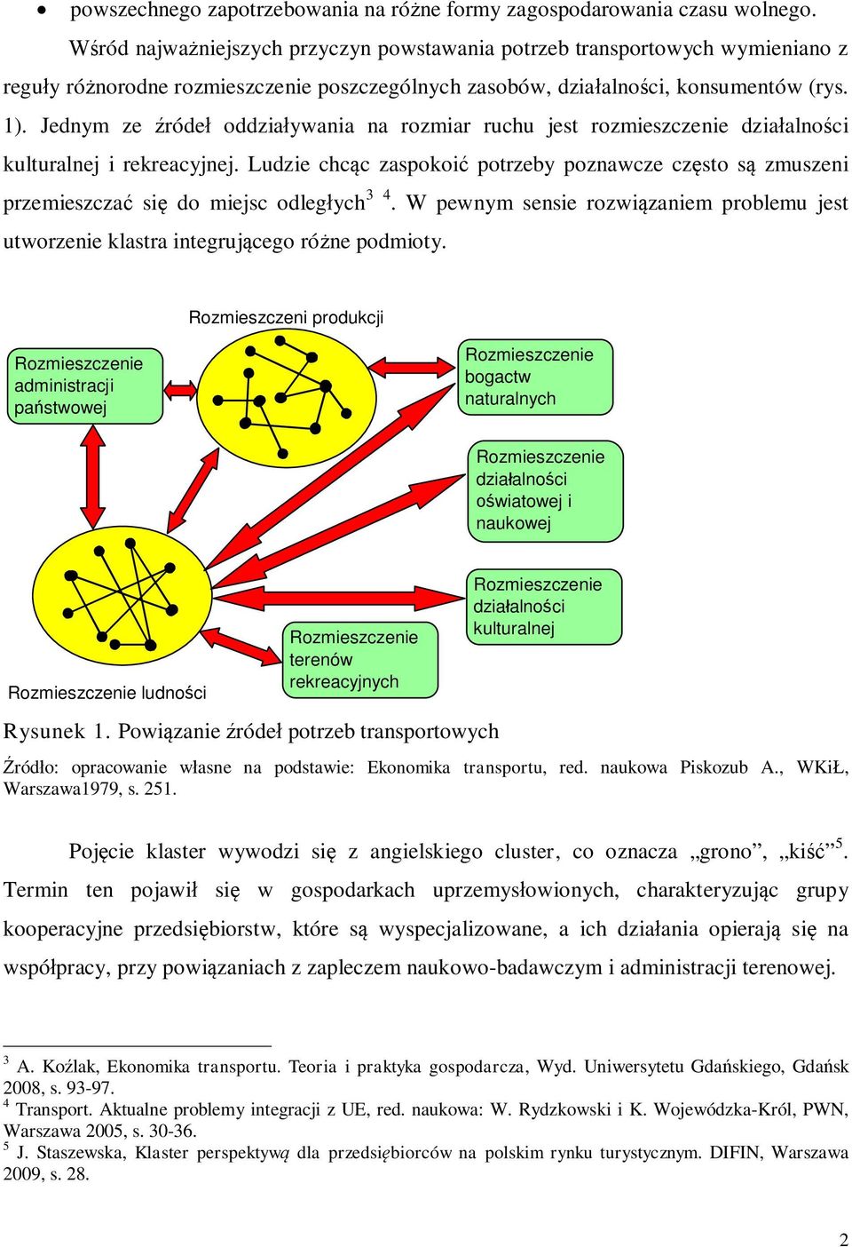 Jednym ze róde oddziaywania na rozmiar ruchu jest rozmieszczenie dziaalnoci kulturalnej i rekreacyjnej. Ludzie chcc zaspokoi potrzeby poznawcze czsto s zmuszeni przemieszcza si do miejsc odlegych 3 4.