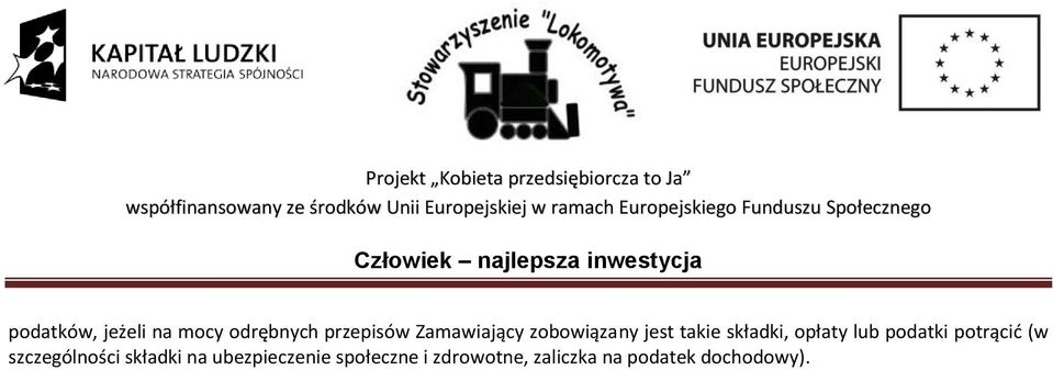 lub podatki potrącić (w szczególności składki na