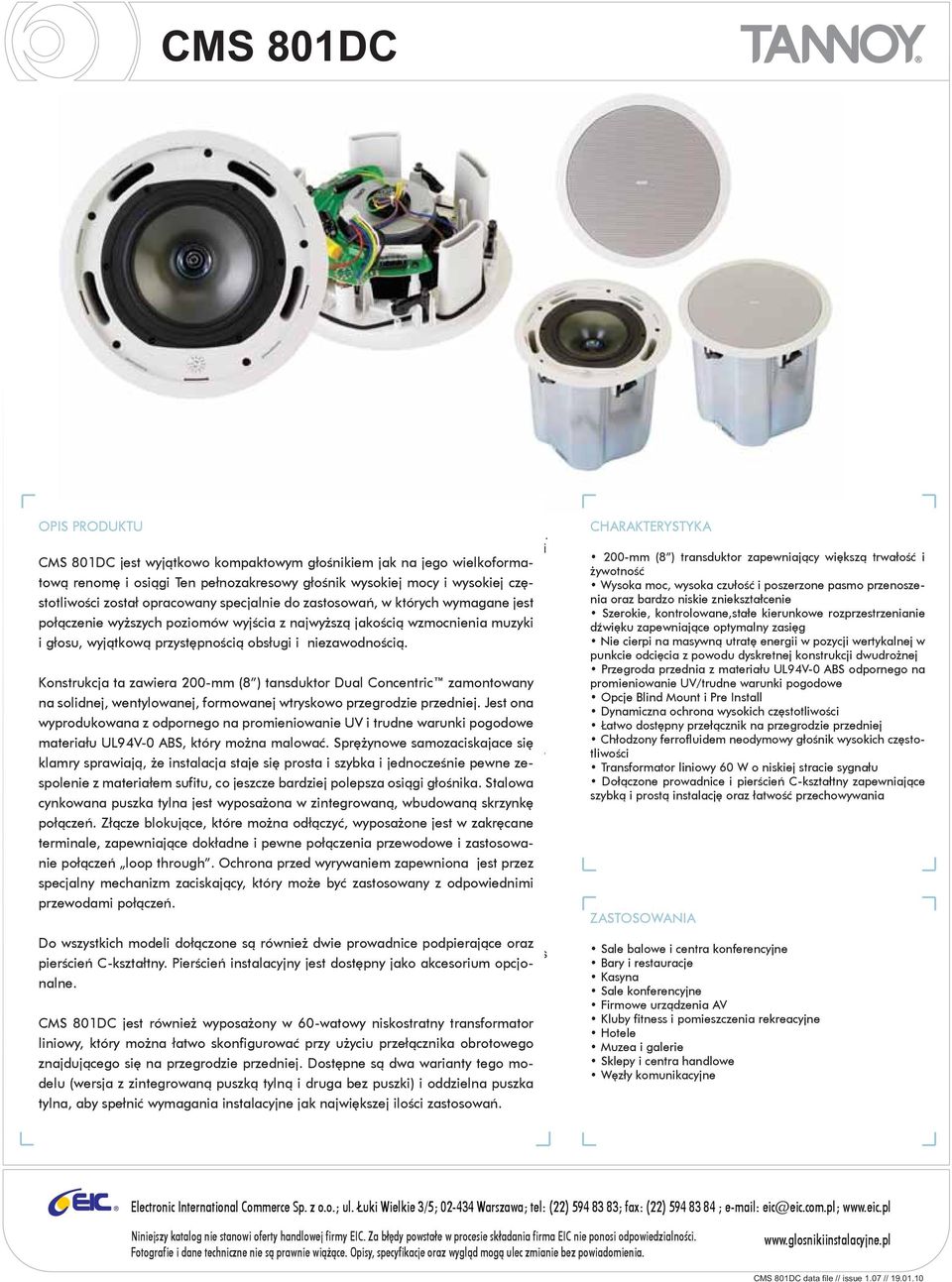 ") ferrofluid głośnikiem cooled, jak titanium na jego dome wielkoformatową renomę HF unit with neodymium magnet system.