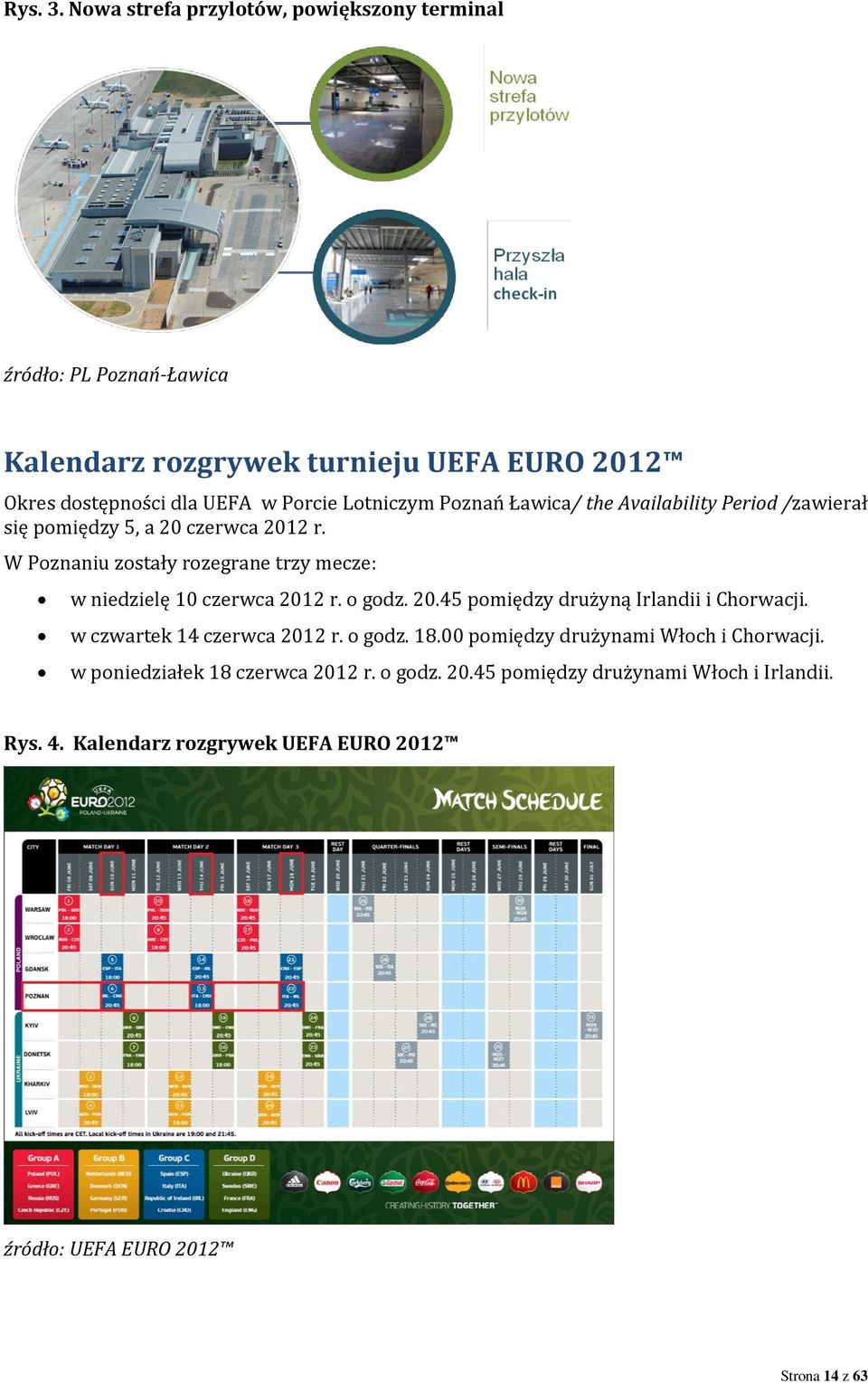 Lotniczym Poznań Ławica/ the Availability Period /zawierał się pomiędzy 5, a 20 czerwca 2012 r.