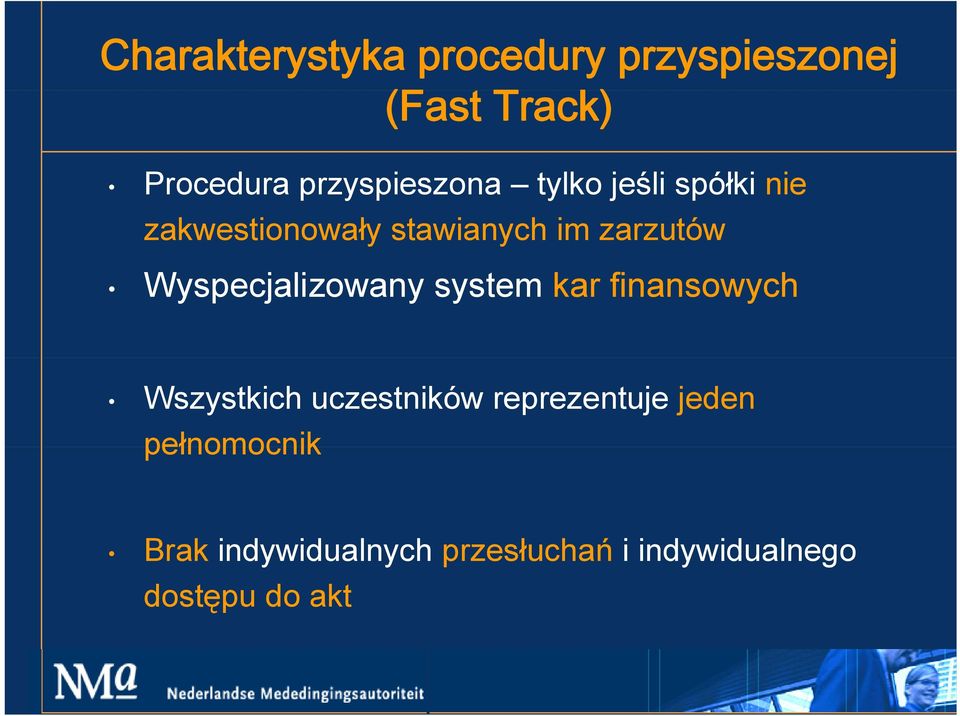 zarzutów Wyspecjalizowany system kar finansowych Wszystkich uczestników